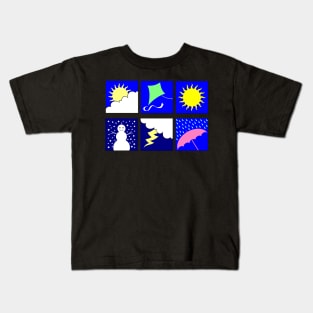 Christmas Different Weather Kids T-Shirt